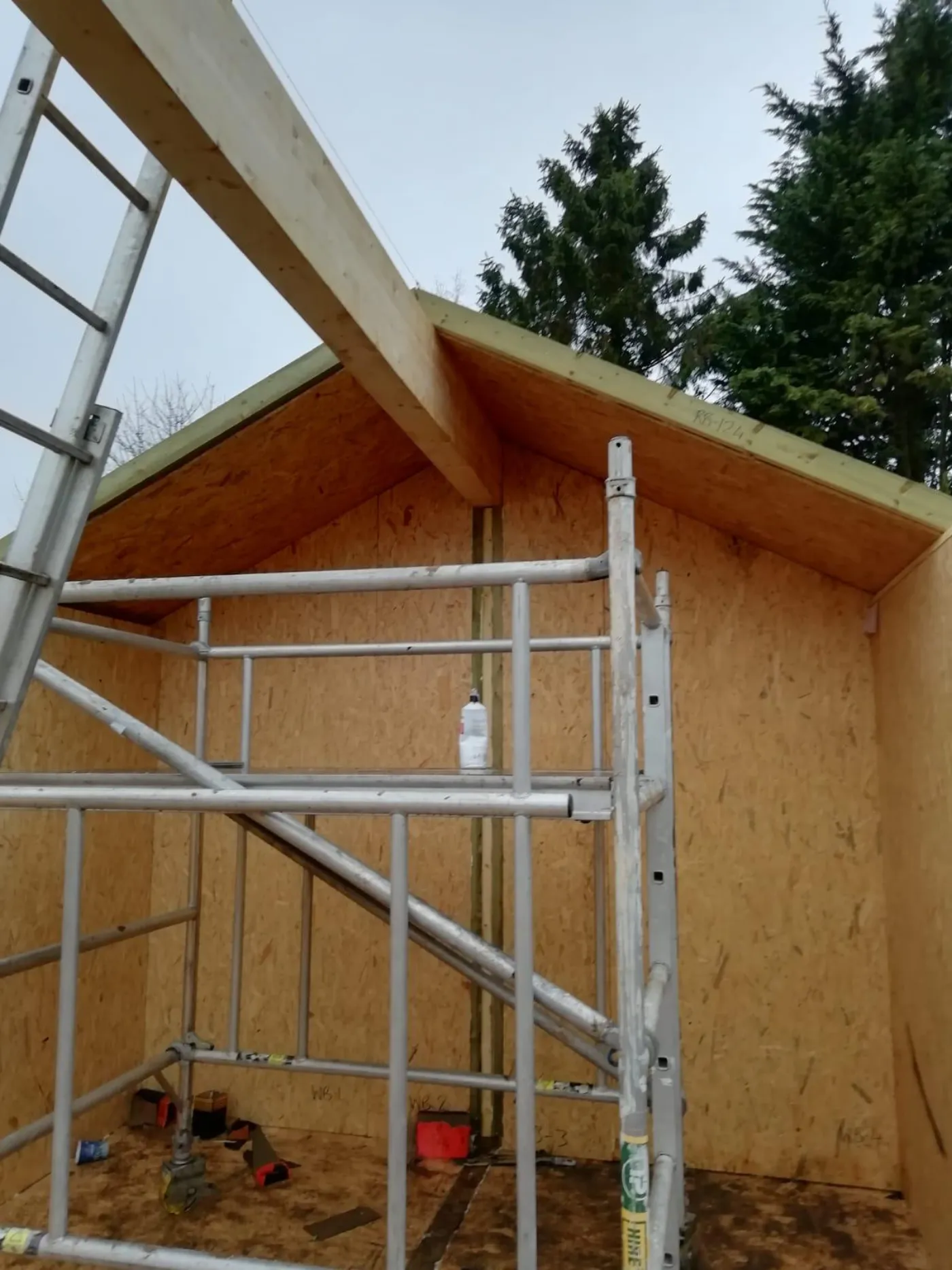 SIP roof structure installation