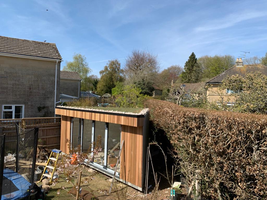 Surrey garden room office built with SIP panels by Helps & Co Design Build